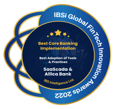 IBSi Core Banking award logo, 2022